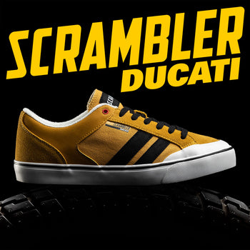 Sneakers gialle da uomo con logo laterale Scrambler Ducati Camillo, Brand, SKU s321500059, Immagine 0